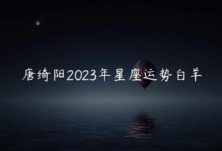 唐绮阳，唐绮阳谈星座