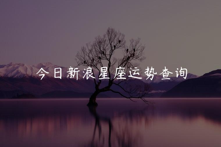今日新浪星座运势查询，新浪每日星座运势查询
