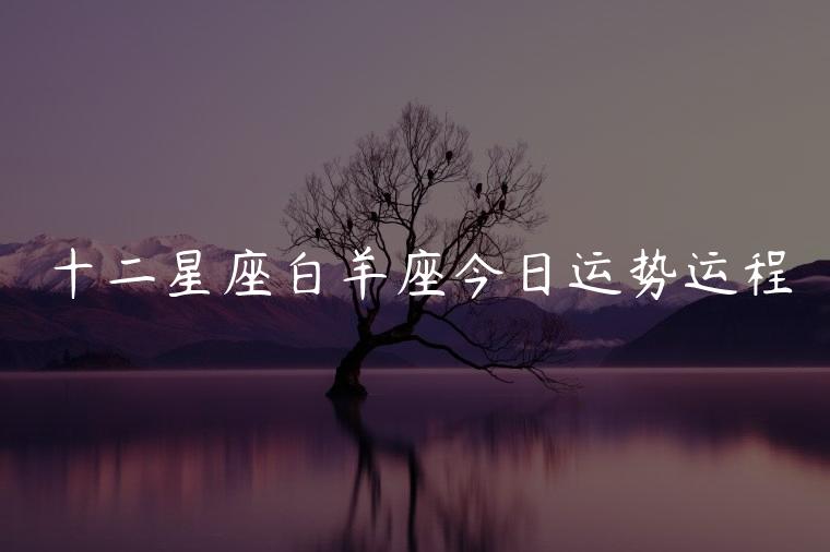 十二星座白羊座今日运势运程，十二星座白羊座今日运势