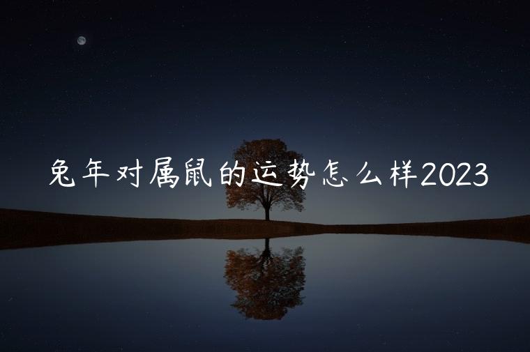 兔年对属鼠的运势怎么样2023，属鼠的人在兔年运势怎么样