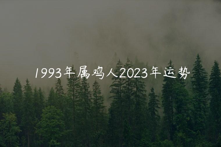 1993年属鸡人2023年运势，1993年属鸡人2023年运势运程
