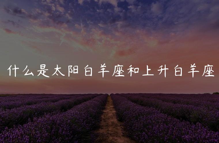 什么是太阳白羊座和上升白羊座，如何区别太阳白羊座和上升白羊座