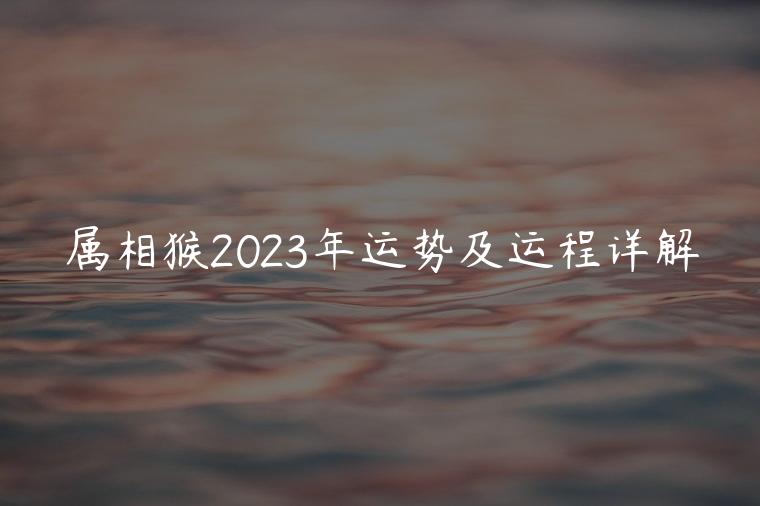 属相猴2023年运势及运程详解，属相猴2023年运势及运程