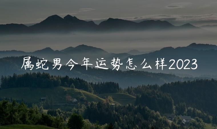 属蛇男今年运势怎么样2023，属蛇2023的运势怎么样