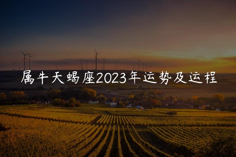 属牛天蝎座2023年运势及运程，2023年属牛天蝎座运势及运程