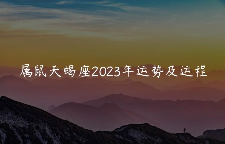 属鼠天蝎座2023年运势及运程，属鼠天蝎座2023年运势详解