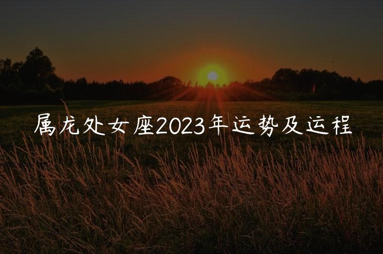 属龙处女座2023年运势及运程，属龙的人2023年的运势及运程