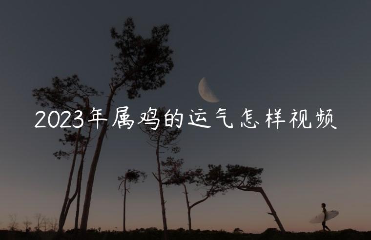 2023年属鸡的运气怎样视频，2023年属鸡的运气怎样