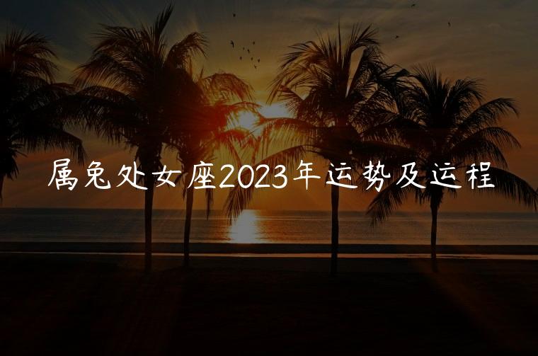 属兔处女座2023年运势及运程，属兔处女座2023年全年运势