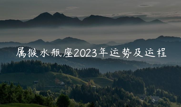属猴水瓶座2023年运势及运程，属猴水瓶座2023年运势详解