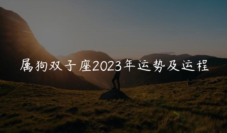属狗双子座2023年运势及运程，属狗的人2023年的运势及运程