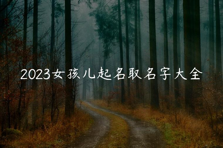 2023女孩儿起名取名字大全，2023鼠宝宝女孩取名字大全
