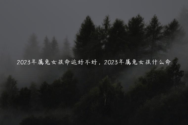 2023年属兔女孩命运好不好，2023年属兔女孩什么命