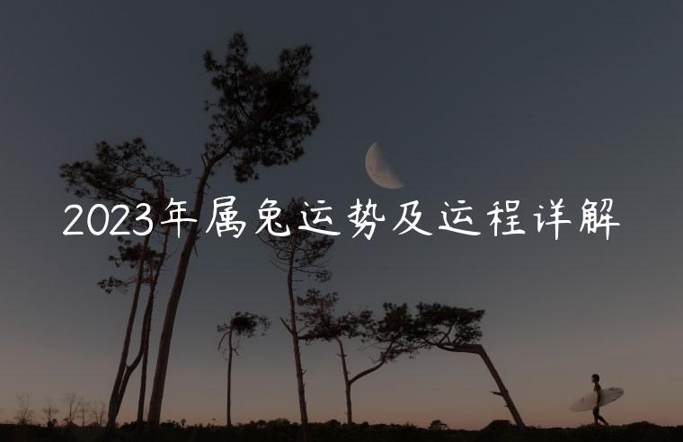 2023年属兔运势及运程详解，属兔的人2023年运势及运程详解