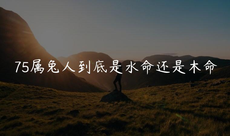 75属兔人到底是水命还是木命，1975属兔人是水命还是木命