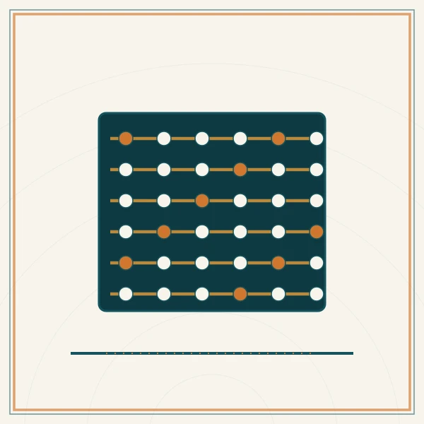 算盘与数字刻度图案